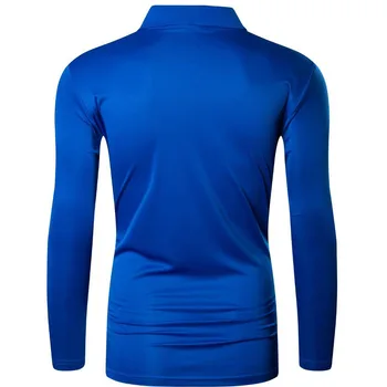 Jeansian vyriški Lauko Marškinėlius (T-Shirt Paplūdimio Dry Fit Long Sleeve Golfo, Teniso, Boulingo Marškinėliai Topai LA305 Mėlyna