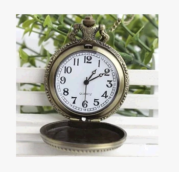 Jungtinių valstijų JŪRŲ PĖSTININKAI bronzos antikvariniai kvarco kišeninio laikrodžio su grandinės Mens sieniniai laikrodžiai laikrodis Nemokamas pristatymas