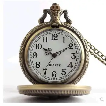 Jungtinių valstijų JŪRŲ PĖSTININKAI bronzos antikvariniai kvarco kišeninio laikrodžio su grandinės Mens sieniniai laikrodžiai laikrodis Nemokamas pristatymas
