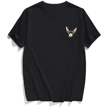 Juokingi Marškinėliai Mados Prekės ženklo vasaros kišenėje Koala atspausdintas t-shirt vyrams, moterims, marškinėliai Hip-hop viršūnes juokinga medvilnės tees