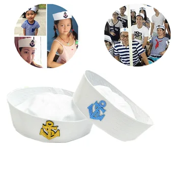 Karinės Kepurės Suaugusiųjų Jūreivių, Kapitonas White Hat Karinio Jūrų Laivyno Jūrų Bžūp Inkaro Jūra, Laivybos Vaikai Vaikų Šalis Cosplay Festivalis Skrybėlę