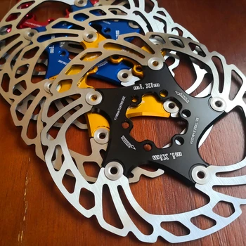 Kelių Dviračių Plūduriuojantis stabdžių diskas plūdės/ultralight MTB dviračių stabdžių trinkelės, šešios skylės disko 160mm rotorius, Dviračių dalys