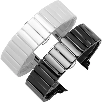 Keramikos Diržu, Apple Watch Band 44mm 40mm 42mm 38mm Priedai Nerūdijančio plieno drugelis apyrankę iWatch serijos 6 5 4 3 2 se
