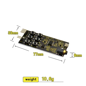 KEYESTUDIO YX5200 MP3 Dekoderis Mini DFPlayer Garso Balso Modulis Su TF Kortelės Lizdas Arduino