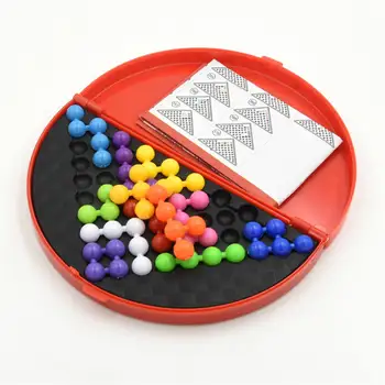Klasikinis Puzzle Piramidės Plokštė 174 Problemas IQ Pearl Loginis Protas Žaidimas galvosūkis Karoliukai Vaikams Švietimo Žaislai
