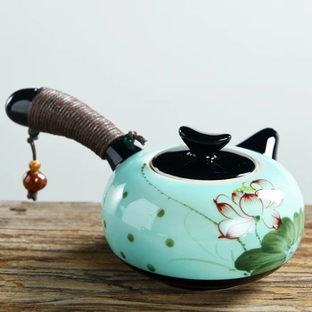 Klasikinis Ranka-Dažytos Balta Porceliano Arbatinukas Keramikos Kinijos Kung Fu Puodą Atsparus Karščiui Teaware