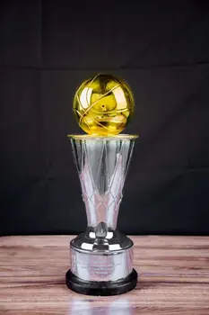 Krepšinio čempionato trofėjus finale labiausiai vertingas žaidėjas sudaryti FMVP trofėjus Bill Russell trophy cup