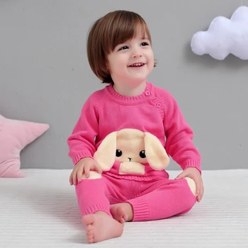 Kūdikių medvilnės mažylis megztinis nustatyti