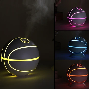 Kūrybos Mini Krepšinio drėkintuvas eterinis Aliejus Difuzoriaus aromatinės Lempos LED Nakties Šviesos USB Ultragarso Fogger Automobilio oro gaiviklis