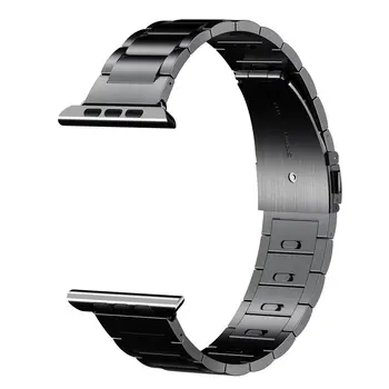 Laikrodžių Apyrankės Dirželio Apple Žiūrėti Juosta 38mm 42mm Metalo Watchband Už iwatch Juosta 40mm 44mm Correa Nerūdijančio Plieno Riešo Dirželis