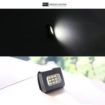 Lauko Sporto Važiavimo Šviesos USB Įkrovimo LED Naktį Veikia Žibintuvėlis Saugos Bėgiojimas Krūtinės Kišenės Lempos Pėsčiomis Įspėjamoji Lemputė
