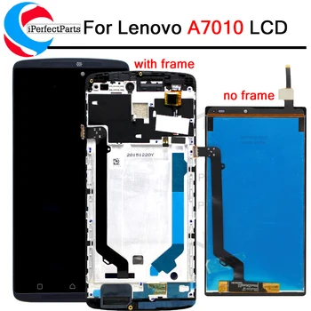 LCD Lenovo A7010 LCD Ekranas su rėmu Touch Panel skaitmeninis keitiklis Asamblėjos Repalcement Dalys Lenovo K4 Pastaba LCD