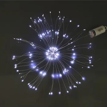 LED Fejerverkai string žibintai Kiaulpienių lempos Kalėdų pasakų žibintai Girliandą maitinamas AA baterijos Atostogų apšvietimo Namų puošybai