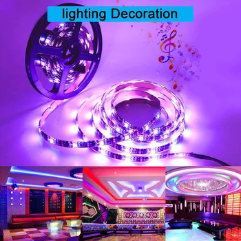 LED Juosta RGB Led Šviesos Juosta SMD 2835 5050 DC12V Vandeniui LED Šviesos 5/10/15m diodų Juostelės Lankstus su nuotolinio