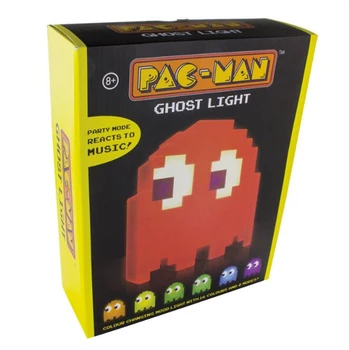 LED Nakties Šviesos Pacman Animacinių filmų USB Pikselių Naktį Lempa, Spalva Keičiasi LED Naktiniai Luminarias Vaikų Miegamasis Dvasios šviesos Vaikai Žaislas