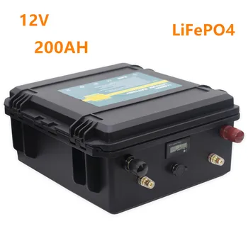 Lifepo4 12V 200ah ličio baterija 12V LiFePO4 200AH vandeniui ličio baterija, su 20A įkroviklis