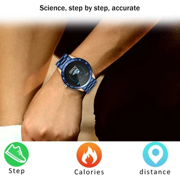 LIGE Naujas Mens smart watch vyrų Vandeniui sporto iPhone Širdies ritmo monitorius Kraujo spaudimo funkcija smartwatch Fitness tracker