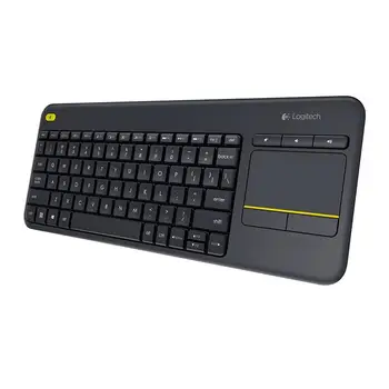Logitech K400 Plius Wireless Touch Keyboard Nešiojamų 84 Klavišai 2.4 GHz Blutooth Klaviatūros w/ Touchpad, skirta 
