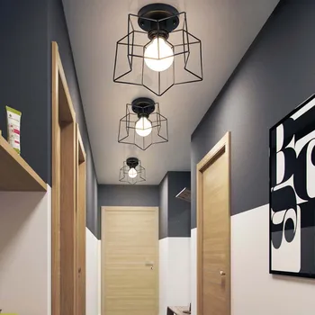 Lubų šviestuvai, modernios lempos Derliaus Loft Šiaurės Amerikos namų apšvietimo loft dekoro kambarį industrielle stiliaus šviesos armatūra