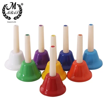 M MBAT Orff Muzikos instrumentų Rinkinys Spalvinga 8-Pastaba Vertus Bell Vaikų Muzikos Žaislų Kūdikių Ankstyvojo Ugdymo Graži Kalėdų Dovana