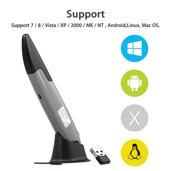 Mada Pen 2.4 G Bevielio Nukreipta Pelė Optinė USB Kišenėje Piešimo Rašyti Pen Mini PC Peles GDeals