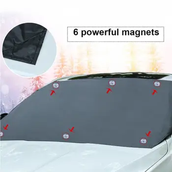 Magnetinio Kraštų Automobilių Sniego danga Šalčiui Automobilio priekinio Stiklo skėtį nuo saulės Skydas Žiemos Skydelio Dangtelis Priekinio lango Padengti 40DC31