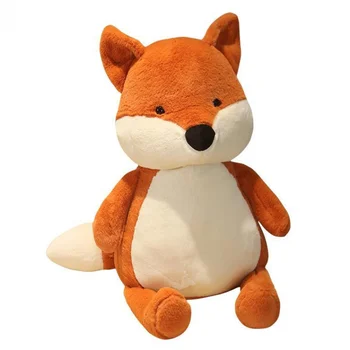 Mielas minkštas fox lėlės didelis animacinių filmų gyvūnų fox pliušinis žaislas berniukų miega pagalvę vaikams, dovanų dekoravimas 35inch 90cm DY50876