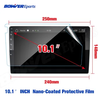 Minkštos TPU Nano dengtos Ekrano Apsauginė Plėvelė (NR. Grūdintas Stiklas) 10,1 9 colių Radijas stereo DVD GPS Automobilių Indash 2 DIN navigacija