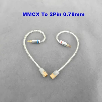 MMCX Moteris 2Pin 0.78 mm IM04 IE80 A2DC QDC MMCX Vyrų Ausinės Ausinių Laido Adapteris, Kabelis, Ausines Reikmenys Shure IE80