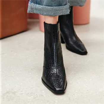 MORAZORA 2020 Naujas Prekės ženklas moterims, batai natūralios odos batus storais kulnais aikštėje kojų paprasta rudenį, žiemą, ponios batai, juoda