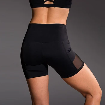 Moterų Plonas Fitneso Trumpos Kelnės Atsitiktinis Ponios Slim Kelnės Aukšto Juosmens Vasaros Apačioje Kelio Ilgis Juoda Šortai Bodycon Streetwear