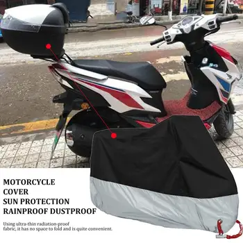 Motociklo Padengti Apsauginėmis Lauko, Patalpų 190T Apsaugos nuo Saulės Rainproof Dulkėms Motociklą Lietaus