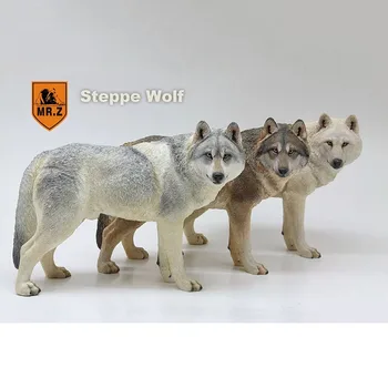 Mr. Z 18,5 CM Prerijų Vilkas modeliavimas PVC gyvūnų modelio, Laukinių šunų kalno Vaikams suaugusiųjų Žaislai, namų, automobilių apdailos veiksmų skaičius lėlės