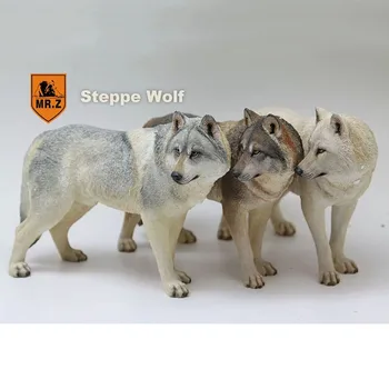 Mr. Z 18,5 CM Prerijų Vilkas modeliavimas PVC gyvūnų modelio, Laukinių šunų kalno Vaikams suaugusiųjų Žaislai, namų, automobilių apdailos veiksmų skaičius lėlės