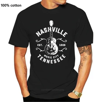 Muzikos Miestas Tee Marškinėliai Žmogus Vienodas Spausdinti Nashville Didelis Berniukas Plius Dydis Drabužių Viršūnės