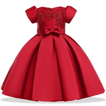 Nauja Vasaros Mergaitė Gėlių Modelio Suknelę Mergaitės Tutu Lankas Princesė Dress Vaikų Šalis Kostiumas Nauji Metai Kostiumas nuo 4 iki 10 Metų