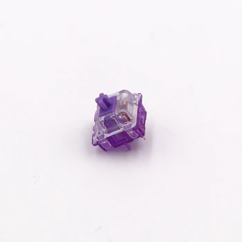 Naujas atvykimo 4pcs/pak Everglide Kristalų Violetinė jungiklis mechaninė klaviatūra aukso kontaktoriaus 5 smeigtukai RGB skaidrus jungiklis veleno
