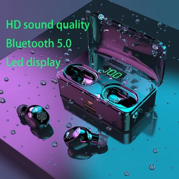 Naujas mini Belaidės Ausinės Plaukimo Bluetooth5.0 Ausinės TWS In-ear Sporto Veikia Rankų Paramos iOS/Android Telefonai HD Skambinti