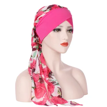 Naujas Moterų Hijabs Moterų Mados Musulmonų Turbaną Skrybėlės Indijos Kepurės Wrap Bžūp Moterų Vėžio Skrybėlės Moterims