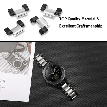 Naujas Nerūdijančio Plieno Watchband 22mm už LG G Watch/R/gerų manierų Asus ZenWatch 1 2 Vyrai WI500Q WI501Q Greito Atleidimo Juosta Riešo Dirželis