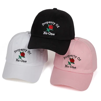 Naujas Nuosavybė Niekas Rožių žiedų Kepurės Vasaros Beisbolo kepuraitę Siuvinėjimo Tėtis Skrybėlę Išskleidžiamajame Laivo Medvilnės Snapback Moterys Vyrai Skrybėlės