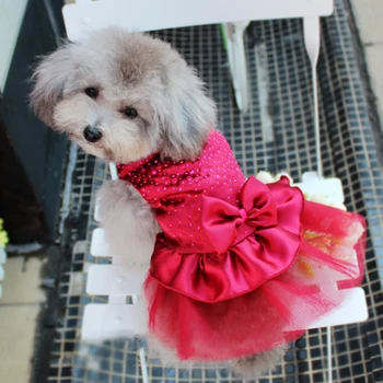 Naujas Šuo Šuniukas Vestuvių Suknelė Nėrinių Sijonas, Lankas Tutu Princesė Suknelės Pet Drabužiai Gazas Šuo Princesė Suknelės Sijonas Šunims H1