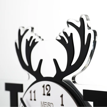 NAUJŲ NAMŲ Stalo Laikrodis Modernaus Dizaino Stalas Žiūrėti 3D Akrilo Laikrodis Namų Dekoro Tylus Gyvenamasis namas Studijuoti Kambarys lentelė derliaus Žiūrėti