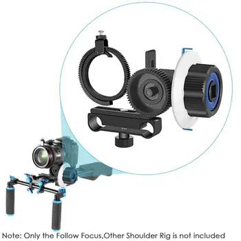 Neewer Atlikite Focus su Pavara Žiedas Diržo Canon ir Kitų DSLR kamera Kamera DV Vaizdo Tinka 15mm Lazdele Filmas Priėmimo Sistema