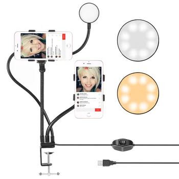 Neewer Live Transliacijos USB LED Selfie Žiedas Šviesos 2Cell Telefono Spaustuvai Live Stream 