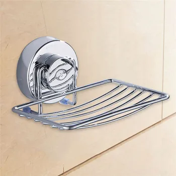 Nerūdijančio Plieno Muilas Patiekalas Turėtojas Vakuuminį siurbtuką Muilo Saugojimo vonios rinkinys Dušo Aksesuaras virtuvės, vonios aksesuarai