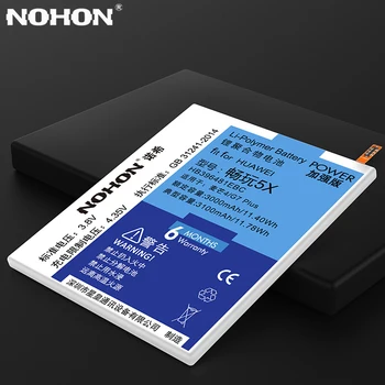 NOHON Už Huawei Honor 5X 6X 7X 7C 5C 9 P9 P10 Bateriją HB396481EBC HB366481ECW HB386280ECW Maimang 4 5 6 Baterijos