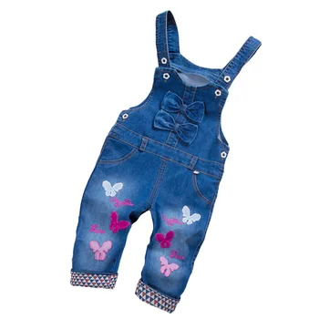 NYSRFZ Pavasario Autu vaikai apskritai džinsai, drabužiai naujagimiams džinsinio audinio chalatas chalatas už bamblys / bamblys mergina petnešos Diržas kelnes