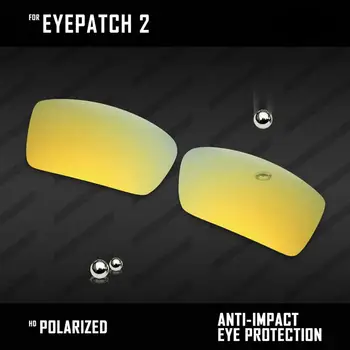 OOWLIT Lęšiai Endoprotezų Oakley Eyepatch 2 OO9136 Poliarizuoti Akiniai nuo saulės - Kelių Spalvų