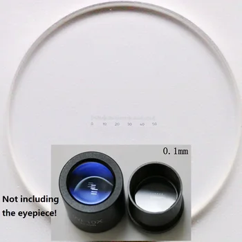 Optinis Stiklas Kalibravimo Valdovas Mikroskopu Akis Tinklelį Staliuko Kalibravimo Skaidres DIV 0,1 mm 0,2 mm kas 0,05 mm 0.01 mm Staliuko